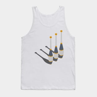 Minimal Juggling Props Clubs - Tshirt Tank Top